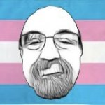 Trans pride flag guy