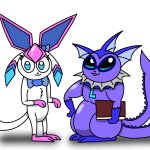 sylceon and leroy (drawn by PT) meme