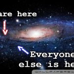 Galaxy you are here everyone else is here