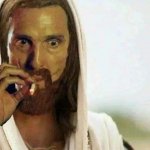 Matthew McConaughey Jesus Smoking template