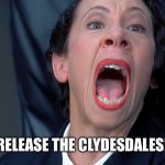 I wonder what’s next. | RELEASE THE CLYDESDALES! | image tagged in frau farbissina | made w/ Imgflip meme maker