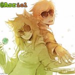 Asriel's Homestuck temp featuring Dave and Jade