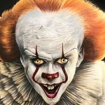 Drawing - Skarsgard as Pennywise from 'It' template