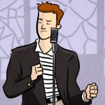 RICK ASTLEY RICK ROLL CARTOON