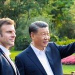 Macron and Xi Jinping Hitler Nazi Salute
