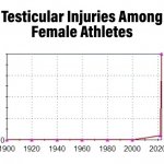 Testicular injury of female athletes