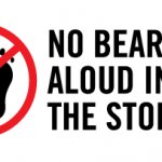 no bear slippers or bare feet