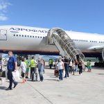 Aeroflot Passengers touch down