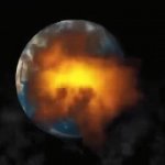 Earth explodes GIF Template