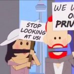 We want privacy template