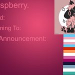 .Raspberry. Announcement Temp