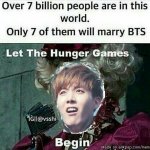 7 will marry BTS meme