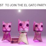 EL GATO PARTYYY | REPOST  TO JOIN THE EL GATO PARTYYYYY | image tagged in gifs,el gato,party,repost this | made w/ Imgflip video-to-gif maker