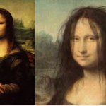 Mona Lisa before after