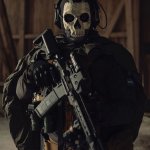 Skull soldier with rifle