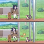 Liko gets scared by Rattata meme