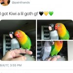 Kiwi's goth gf