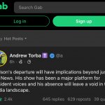Tucker Carlson Gab hot takes