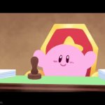 nope | POY-NO; KIRBY'S RETURN TO DREAMLAND DELUXE DELUXE | image tagged in gifs,kirby,kirby does not approve | made w/ Imgflip video-to-gif maker