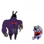 Withered Bonnie vs Shattered Roxy meme