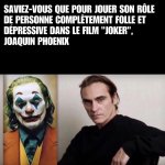 Joker Phoenix Depressed French