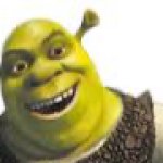 Shrek head in the corner of your meme
