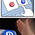 Two Button Choices (Democrat vs. Republican) template