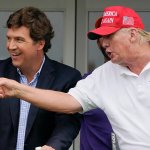 Tucker Carlson and Donald Trump