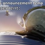Kronotic's announcement temp #2 meme