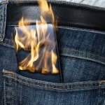 Phone on fire In pocket