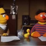 rare footage of two men testing the wandering soul experiment | image tagged in bert and ernie podcast | made w/ Imgflip meme maker