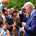 biden is questioned by kids