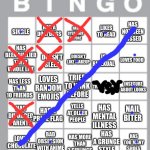 BINGO! | TRIED TO WINK BEFORE | image tagged in lgbt bingo lol,bingo,winner | made w/ Imgflip meme maker