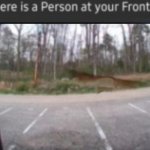 There is a person at your front door ( day )