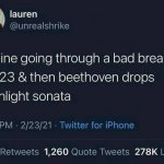 Beethoven drops Moonlight Sonata meme