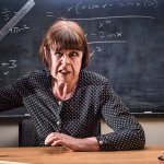 angry math teacher woman