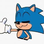 sonic thumbs up