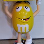 Yellow Peanut M&M Statue