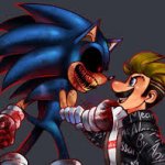 Sonic.exe vs luigikid meme