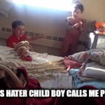 Uhh poopy ass is kinda weird | WHEN CATS HATER CHILD BOY CALLS ME POOPY ASS | image tagged in gifs,kids | made w/ Imgflip video-to-gif maker