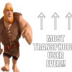 Most transphobic user ever meme