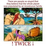 Adam and Eve and Noah’s Ark meme