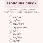 pronoun check template