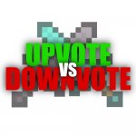 Upvote vs Downvote Logo template