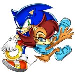 Sonic the Hedgehog with Hold Ring & Sally Acorn