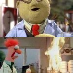 honeydew and beaker