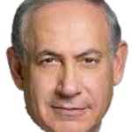 Benjamin Netanyahu's face