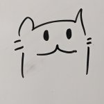 Happy cat drawing