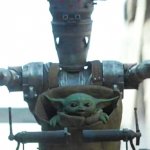 Baby yoda grogu robot