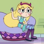 Star Butterfly hanging up her compact mirror